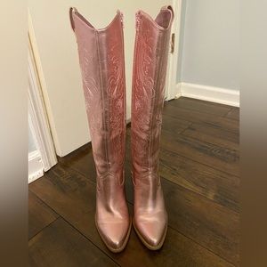 Taylor Swift Eras Tour Metallic Cowgirl Boots